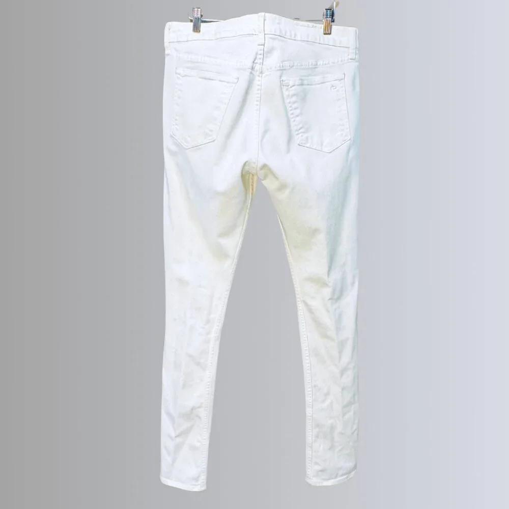 rag & bone Men's White Extra-Slim Jeans - 32